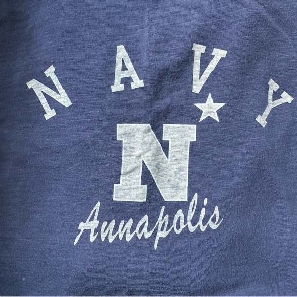 🍄 Naval Academy Long Sleeve Ladies Crew Neck Tee - Picture 2 of 5